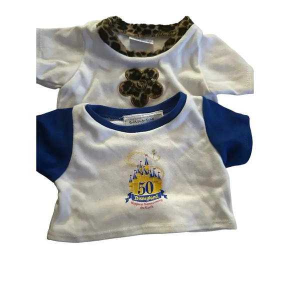 2 PCS Set Disneyland Resort 60th Diamond Celebration Anniversary Build A Bear - Picture 1 of 6